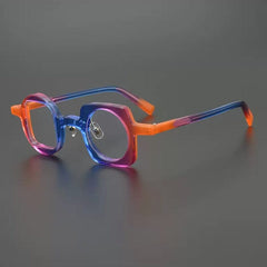 Riggins Vintage Acetate Glasses Frame Geometric Frames Southood Blue Orange 