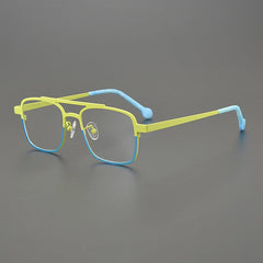 Talat Pilot Titanium Glasses Frame Aviator Frames Southood Yellow 