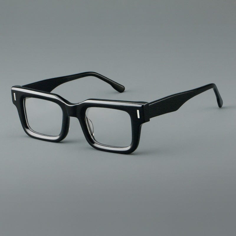 Talo Rectangle Acetate Glasses Rectangle Frames Southood Black 