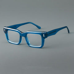 Talo Rectangle Acetate Glasses Rectangle Frames Southood Blue 