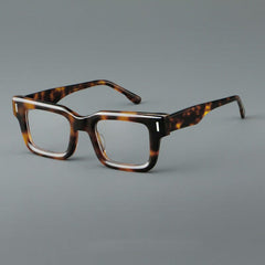 Talo Rectangle Acetate Glasses Rectangle Frames Southood Leopard 