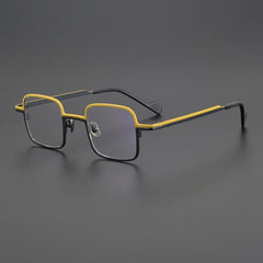 Talus Titanium Glasses Frame Rectangle Frames Southood Matte Yellow 