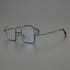 Vox Retro Square Titanium Eyeglasses Frame Rectangle Frames Southood Green 