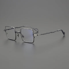 Vox Retro Square Titanium Eyeglasses Frame Rectangle Frames Southood Gun 