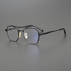 Weston Titanium Glasses Frame Aviator Frames Southood Black 