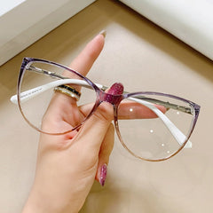 Winni Transparent Fashion Cat Eye Glasses Frame Cat Eye Frames Southood C5 grey orange 