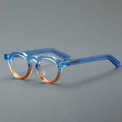 Zain Vintage Acetate Glasses Frame Round Frames Southood Blue brown 